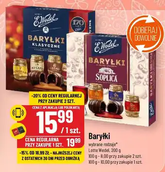 Polomarket Baryłki Lotte Wedel, 200 g oferta