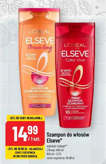 Polomarket Szampon do włosów Elseve L'Oréal, 400 ml oferta