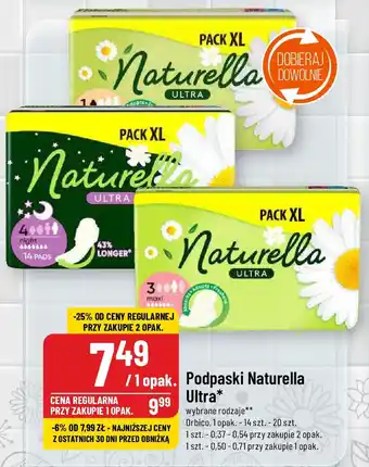 Polomarket Podpaski Naturella Ultra Orbico, 14 szt. - 20 szt. oferta