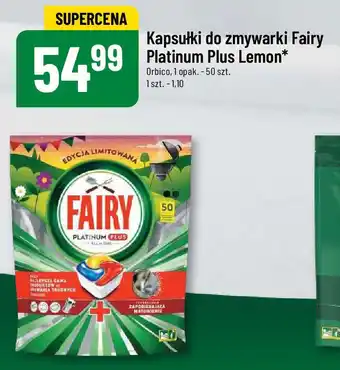Polomarket Kapsułki do zmywarki Fairy Platinum Plus Lemon Orbico, 50szt oferta