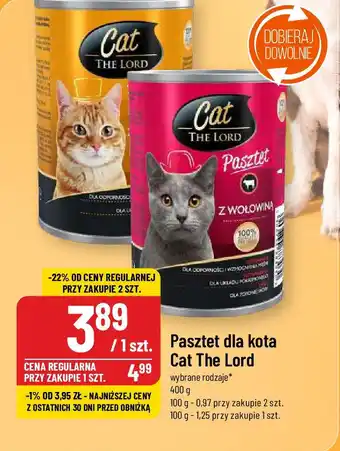 Polomarket Pasztet dla kota Cat The Lord 400g oferta