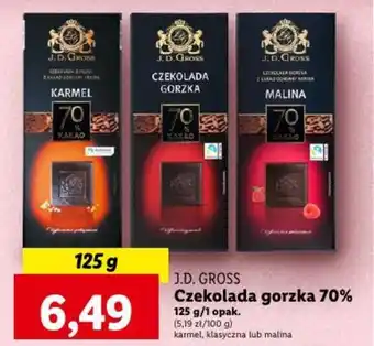 Lidl Czekolada gorzka 70% 125 g oferta