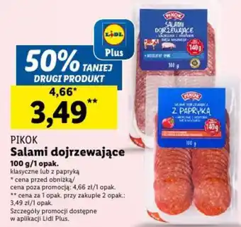 Lidl Salami dojrzewające 100 g oferta