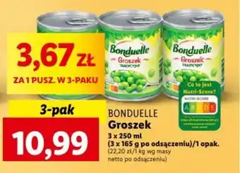 Lidl Groszek 3 x 250 ml oferta