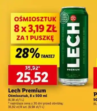 Lidl Lech Premium 8 x 500 ml oferta