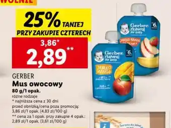 Lidl Mus owocowy 80 g/1 opak. oferta