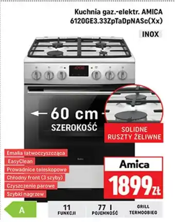 Neopunkt Kuchenka gazowo-elektryczna Amica oferta