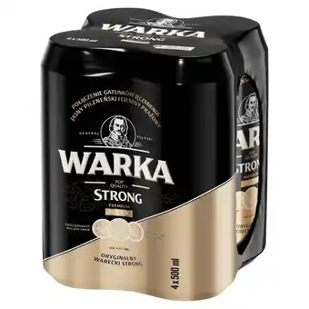 Carrefour Express Warka Strong Piwo jasne 4 x 500 ml oferta