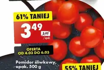 Biedronka Pomidor śliwkowy, opak. 500 g oferta