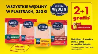 Biedronka WSZYSTKIE WĘDLINY W PLASTRACH, 250 G oferta
