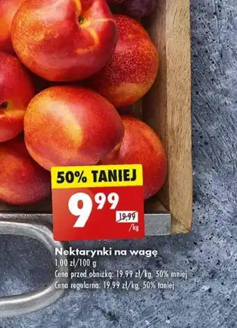 Biedronka Nektarynki na wagę 1 kg oferta