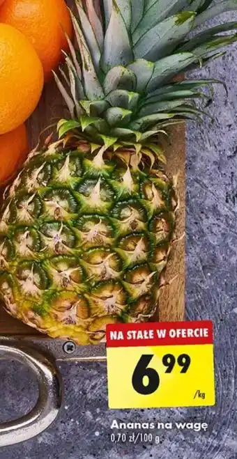 Biedronka Ananas na wagę 1 kg oferta
