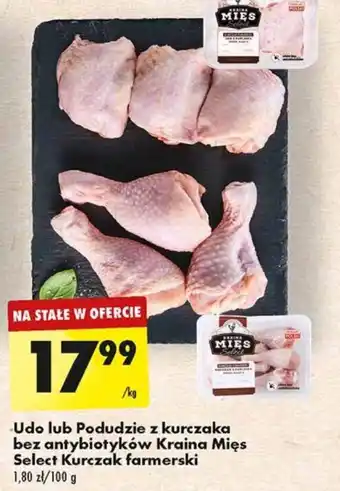 Biedronka Udo lub Podudzie z kurczaka bez antybiotyków Kraina Mięs Select Kurczak farmerski 1 kg oferta