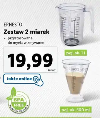 Lidl ERNESTO Zestaw 2 miarek oferta