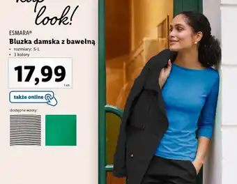 Lidl ESMARA Bluzka damska z bawełną oferta