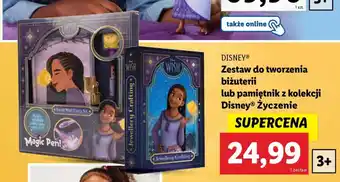 Lidl DISNEY Zestaw do tworzenia biżuterii lub pamiętnik z kolekcji Disney Życzenie oferta