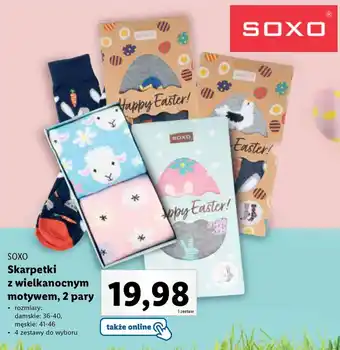 Lidl SOXO Skarpetki z wielkanocnym motywem 2 pary oferta