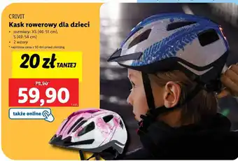 Lidl CRIVIT Kask rowerowy dla dzieci oferta