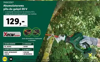 Lidl PARKSIDE Akumulatorowa piła do gałęzi 20 V oferta