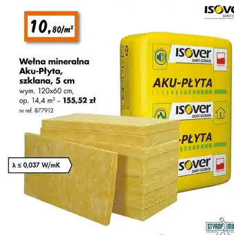 Bricoman Wełna mineralna Isover oferta