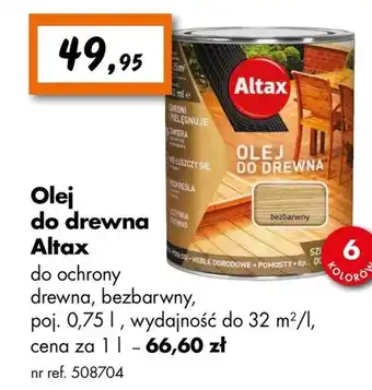 Bricoman Olej do drewna Altax oferta