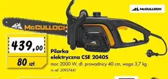 Bricoman Pilarka elektryczna McCulloch oferta