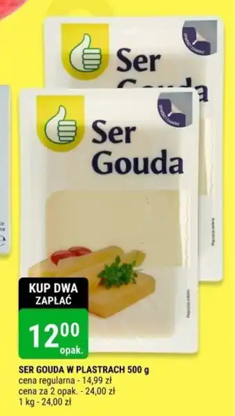 bi1 SER GOUDA W PLASTRACH 500 g oferta