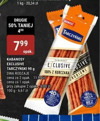 bi1 KABANOSY EXCLUSIVE TARCZYŃSKI 90 g oferta