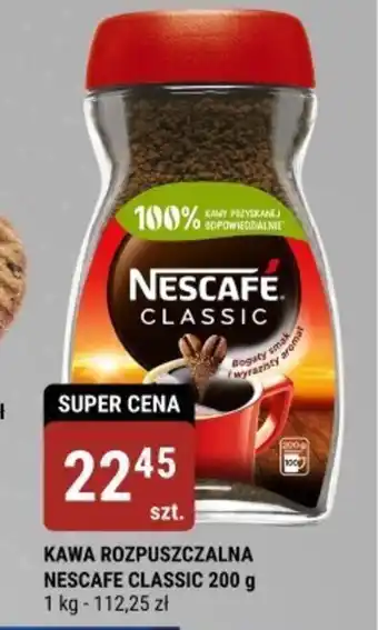 bi1 KAWA ROZPUSZCZALNA NESCAFE CLASSIC 200 g oferta