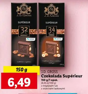 Lidl Czekolada J.D. Gross oferta