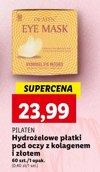 Lidl Płatki pod oczy Pilaten oferta
