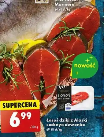 Biedronka Łosoś dziki z Alaski sockeye dzwonko oferta