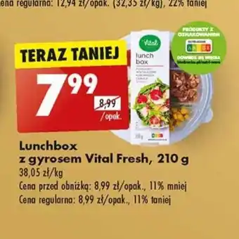 Biedronka Lunchbox z gyrosem Vital Fresh, 210 g oferta