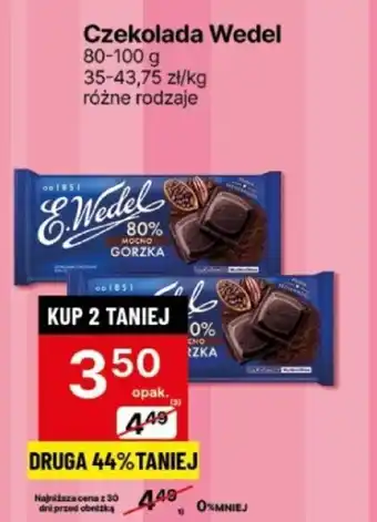 Delikatesy Centrum Czekolada Wedel 80-100g oferta