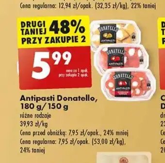 Biedronka Donatello Antipasti 180g oferta