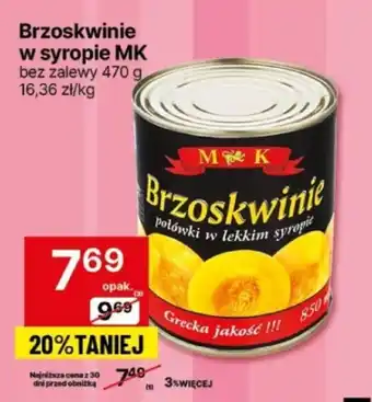 Delikatesy Centrum Brzoskwinie w syropie MK 470 g oferta