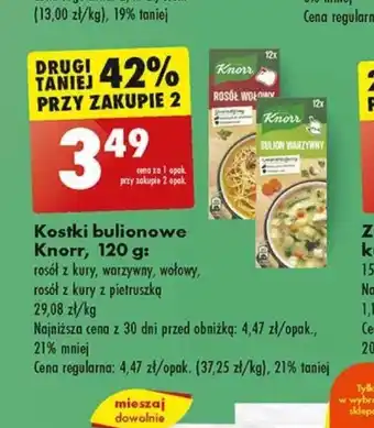 Biedronka Knorr Kostki bulionowe 120 g oferta