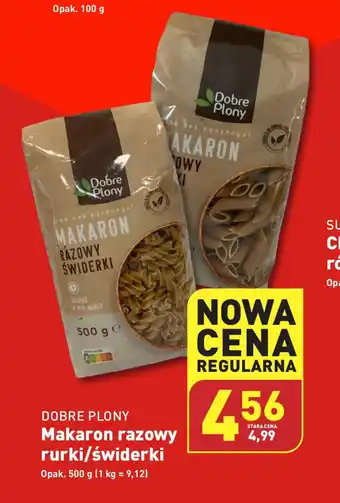 ALDI DOBRE PLONY Makaron razowy rurki/świderki 500g oferta