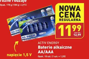 ALDI ACTIV ENERGY Baterie alkaiczne AA/AAA 10szt. oferta