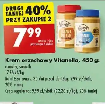 Biedronka Krem orzechowy Vitanella 450g oferta