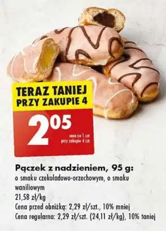Biedronka Pączek z nadzieniem, 95 g oferta