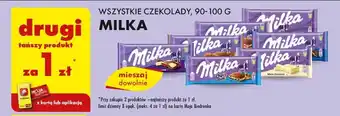 Biedronka Milka WSZYSTKIE CZEKOLADY, 90-100 G oferta