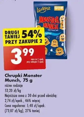 Biedronka Chrupki Monster Munch, 75 g oferta