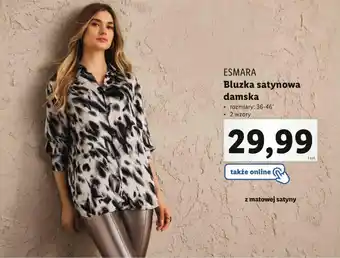 Lidl ESMARA Bluzka satynowa damska oferta