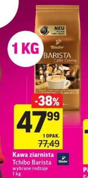 Intermarche Kawa ziarnista Tchibo Barista 1kg oferta