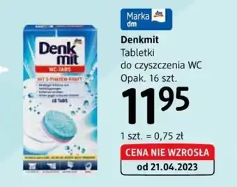 dm drogerie markt Denkmit Tabletki do czyszczenia WC, 16 szt. oferta