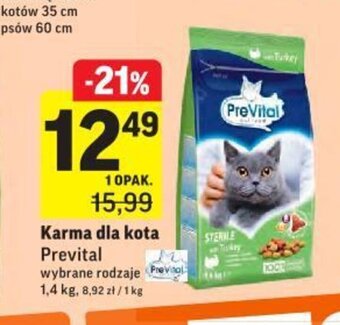 Intermarche Karma dla kota Prevital 1,4kg oferta