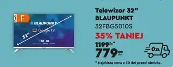 Biedronka Telewizor 32" BLAUPUNKT oferta