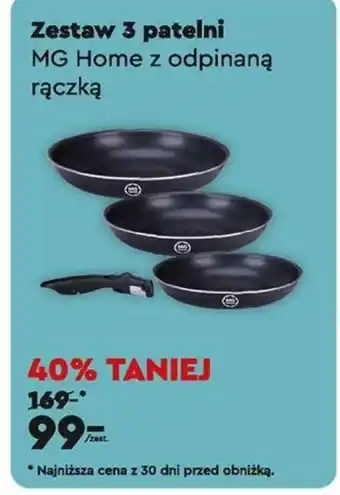 Biedronka Zestaw 3 patelni oferta