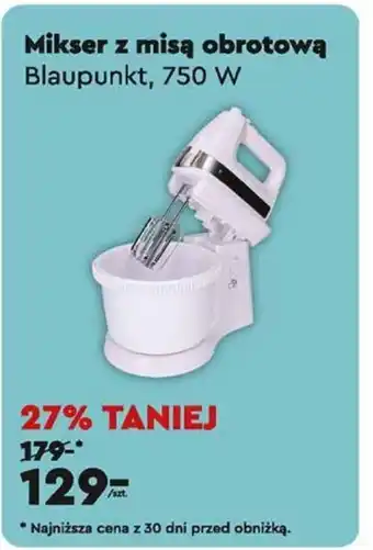 Mikser z misą obrotową Blaupunkt, 750 W